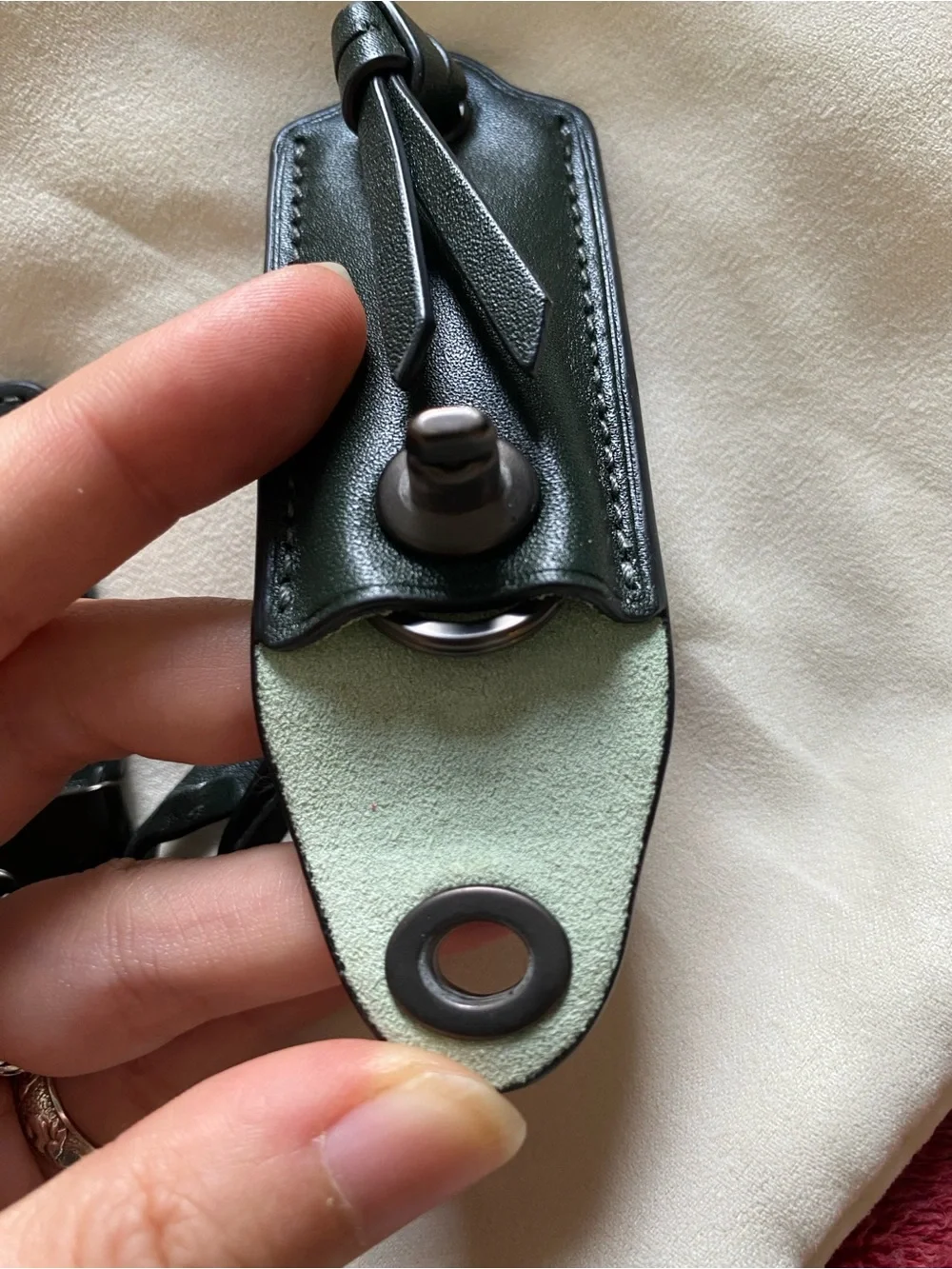 Coach 1941 Dark Ivy Hangtag & Clochette Glovetanned Leather Set Dark Green